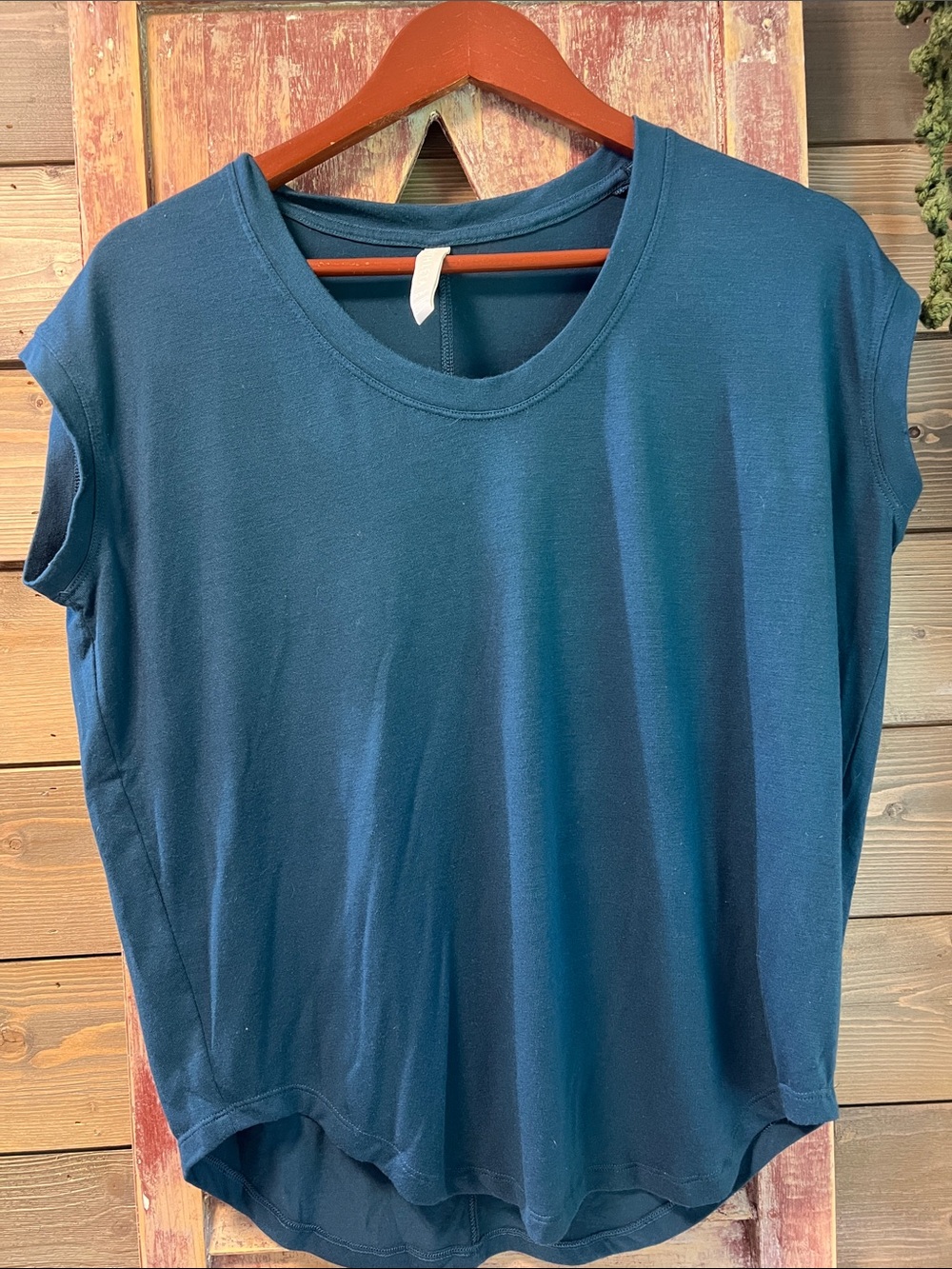 Women’s Athleta Relaxed Crew Neck Top - Teal Blue